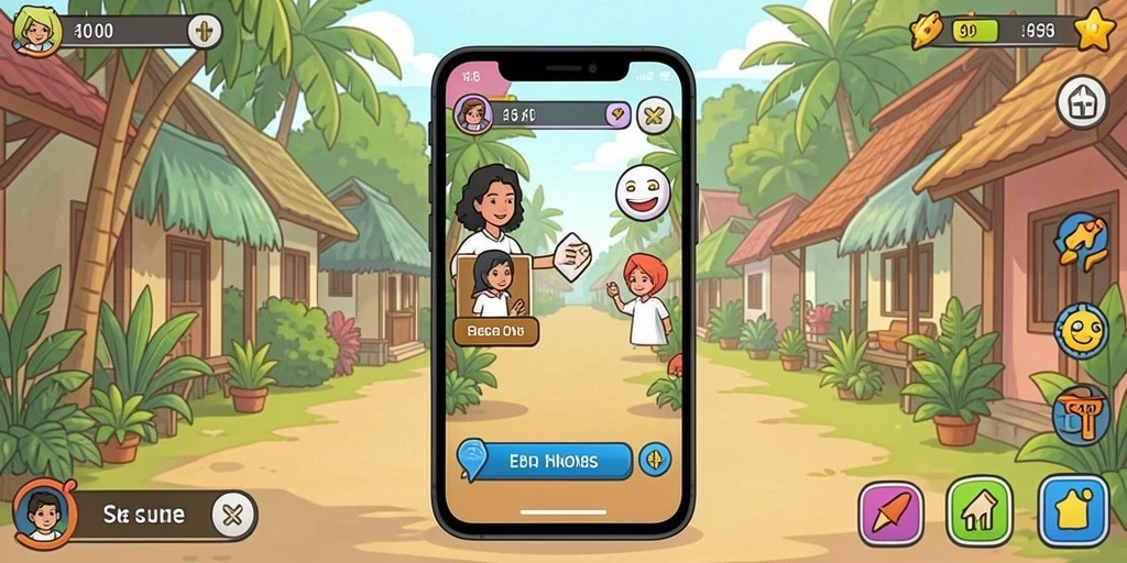 Screenshot dari mode permainan yang penuh tantangan.