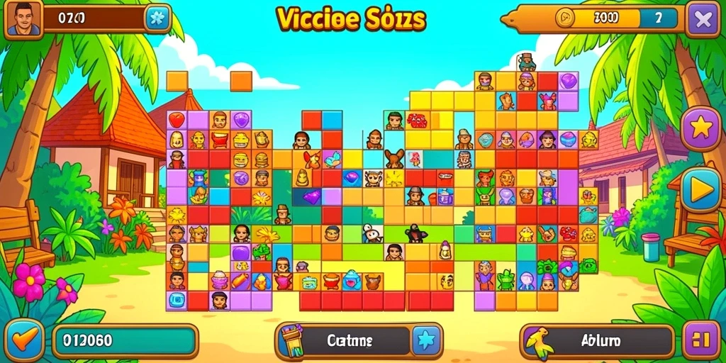 Tangkapan layar pertandingan multiplayer yang mendebarkan.