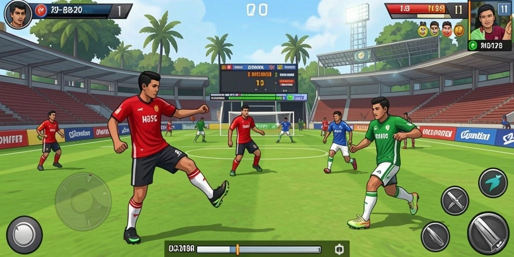 Mode multiplayer yang seru dan kompetitif.