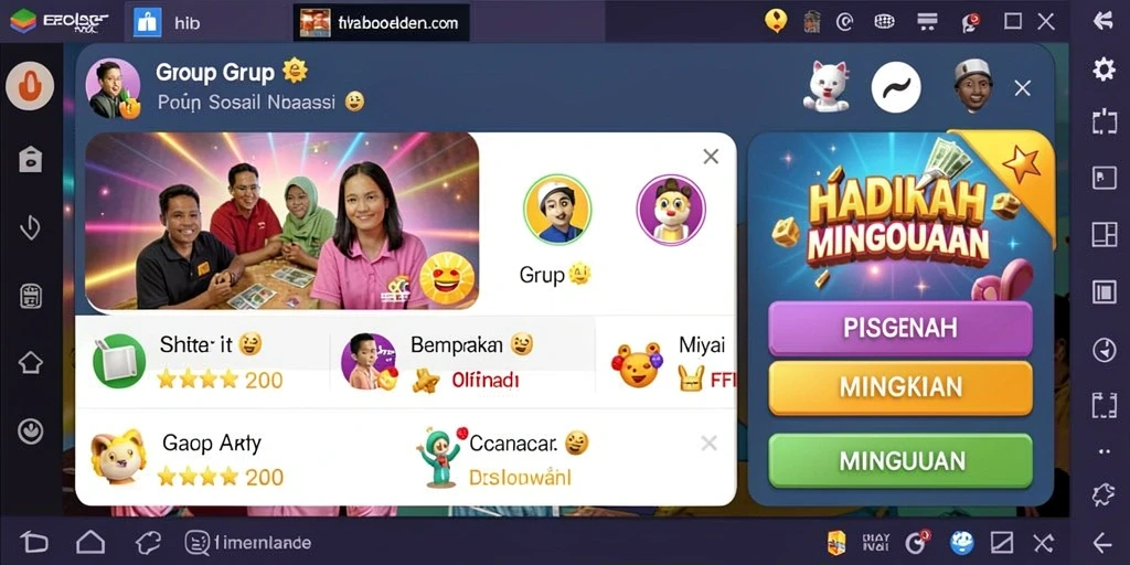 Pengaturan permainan yang seru dan interaktif.
