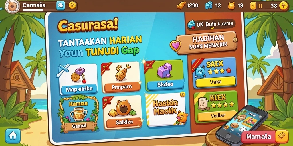 Mode permainan yang menantang setiap levelnya.